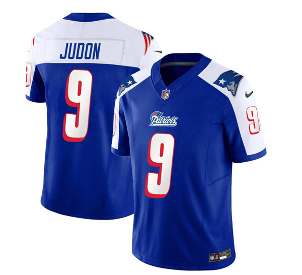 Men s New England Patriots Matthew Judon Blue White 2023 F.U.S.E. Vapor Limited ootball Stitched Jersey