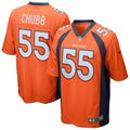 Men s Nike Bradley Chubb Orange Denver Broncos Game Jersey