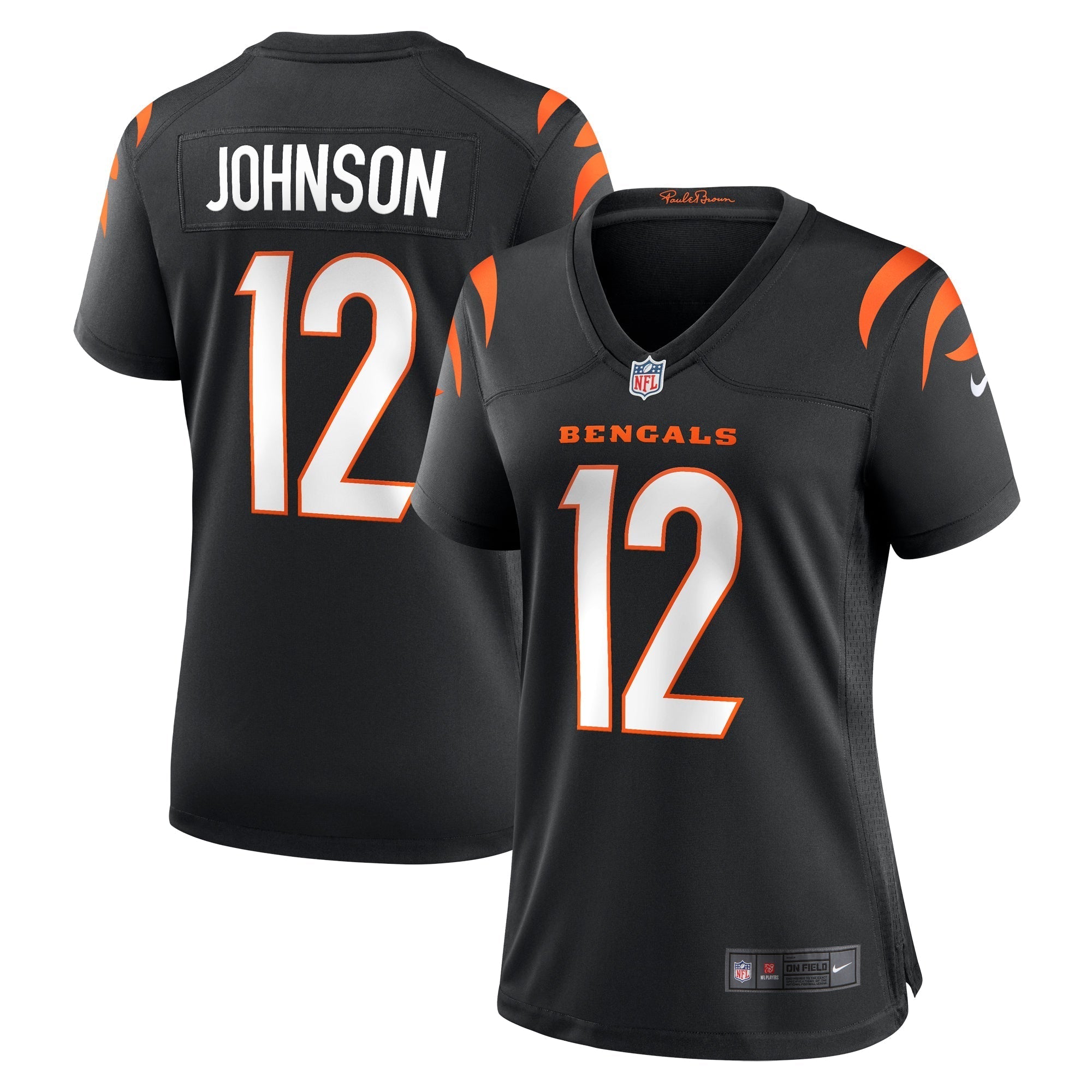 Women s Nike Tyron Johnson Black Cincinnati Bengals Home Game Player Jersey