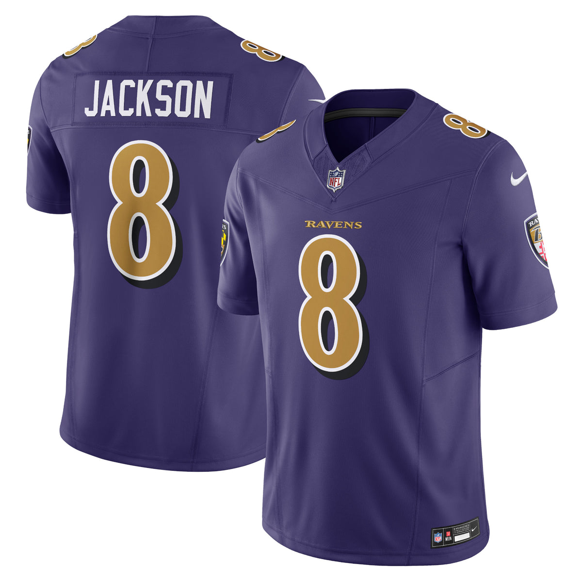Lamar Jackson Baltimore Ravens Nike Vapor F.U.S.E. Limited Jersey   Purple