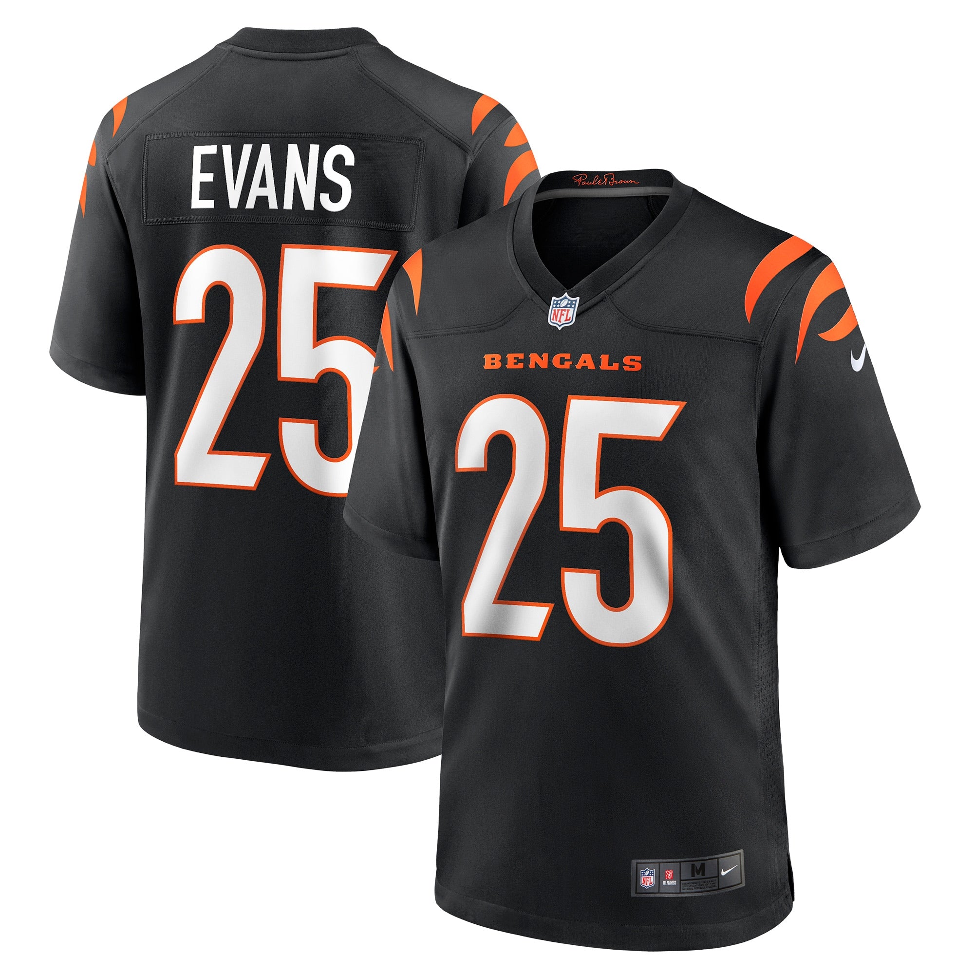 Chris Evans Cincinnati Bengals Nike Game Jersey   Black