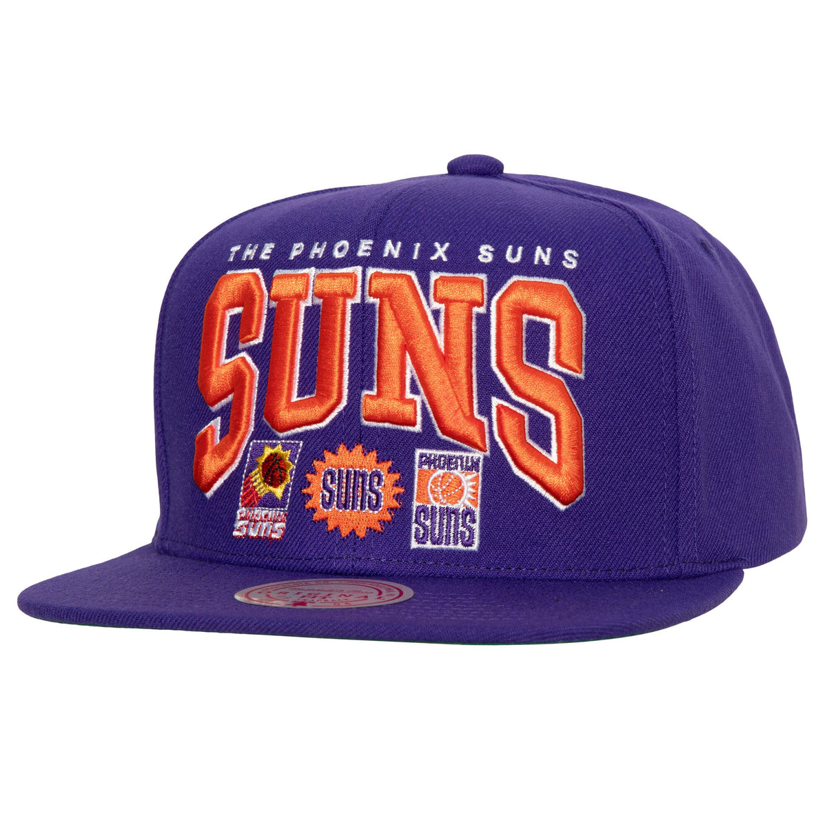 Phoenix Suns Mitchell & Ness Champ Stack Snapback Hat - Purple