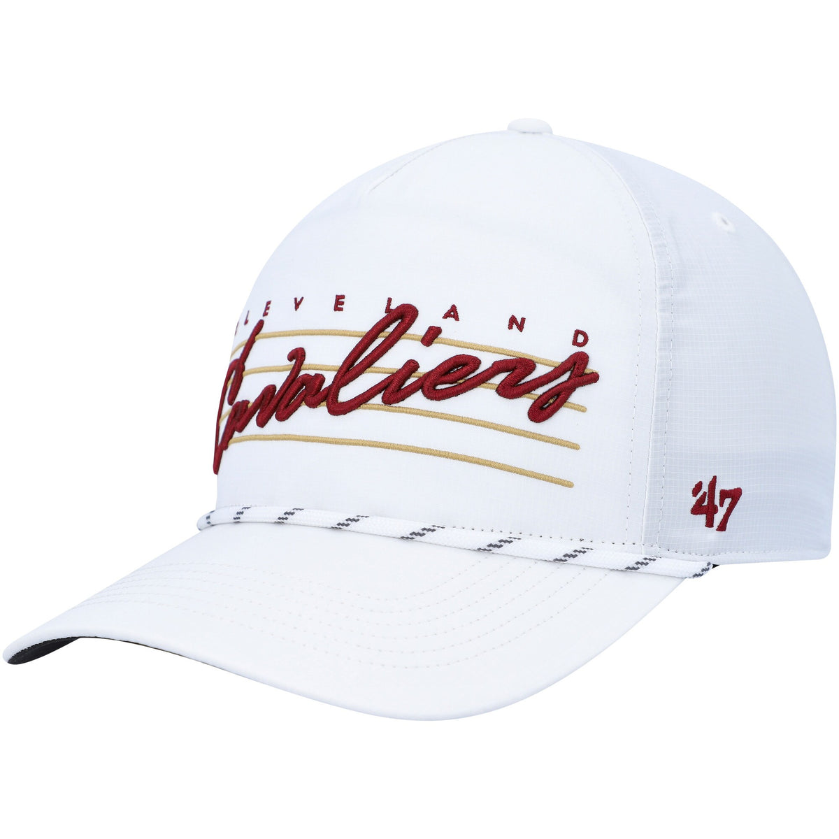 Cleveland Cavaliers '47 Downburst Hitch Snapback Hat - White