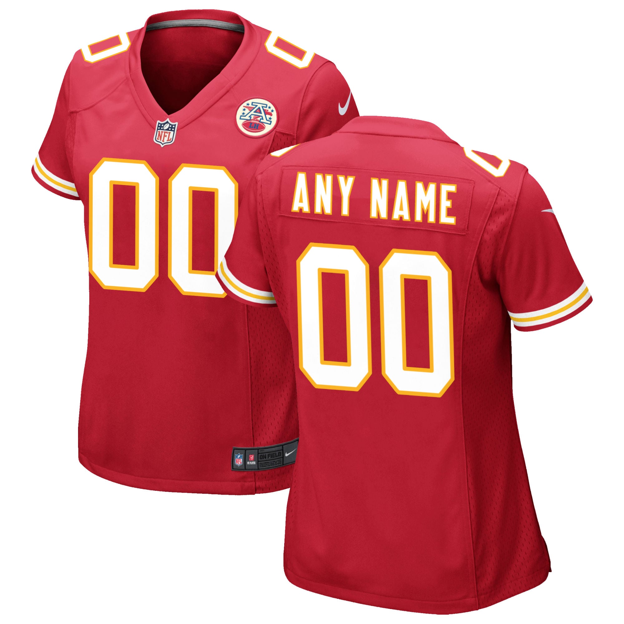 Kansas City Chiefs Nike Women s Custom Game Jersey   Red