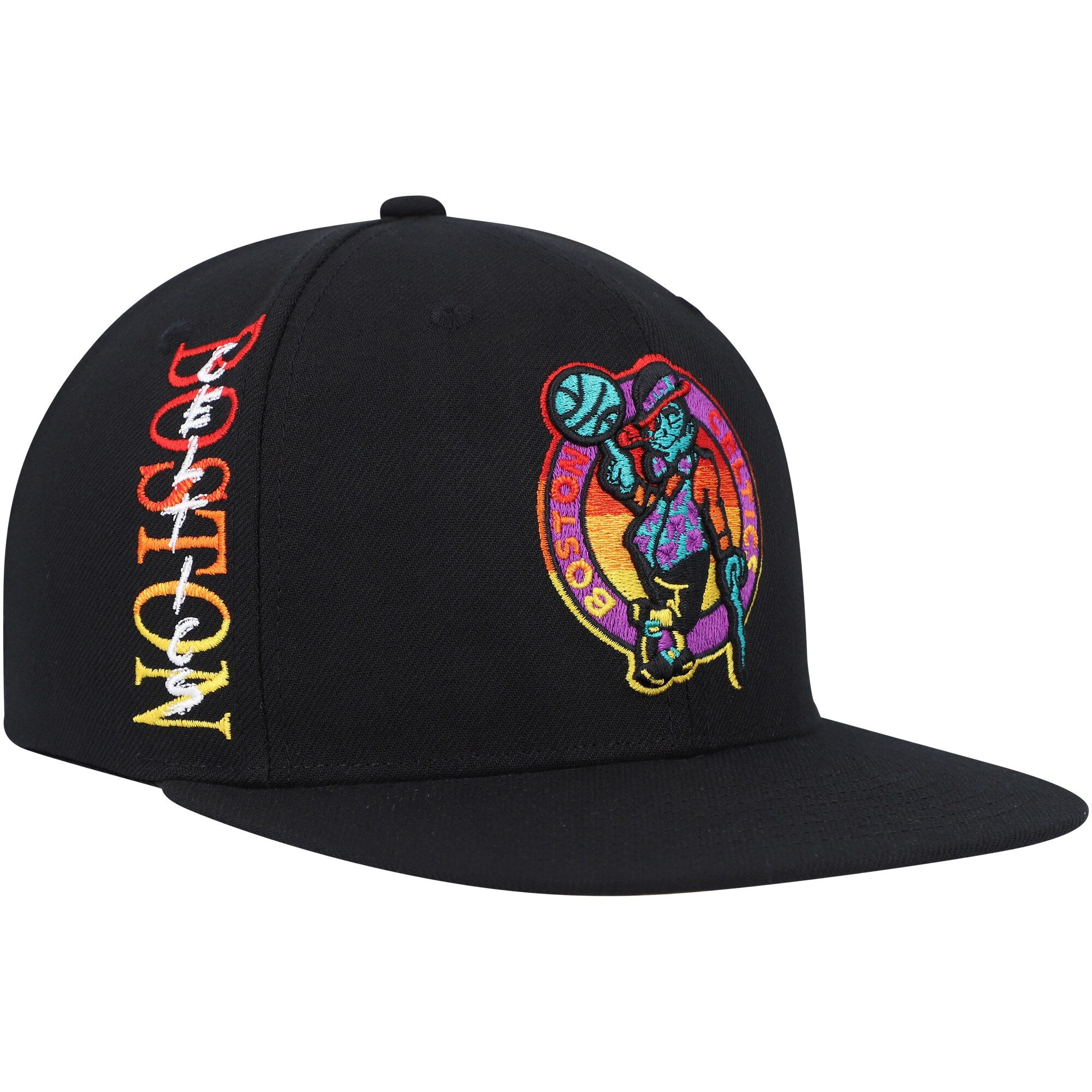 Boston Celtics Mitchell & Ness Soul High-Grade Fade Undervisor Snapback Hat - Black