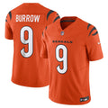 Men s Nike Joe Burrow Orange Cincinnati Bengals Vapor F.U.S.E. Limited Jersey