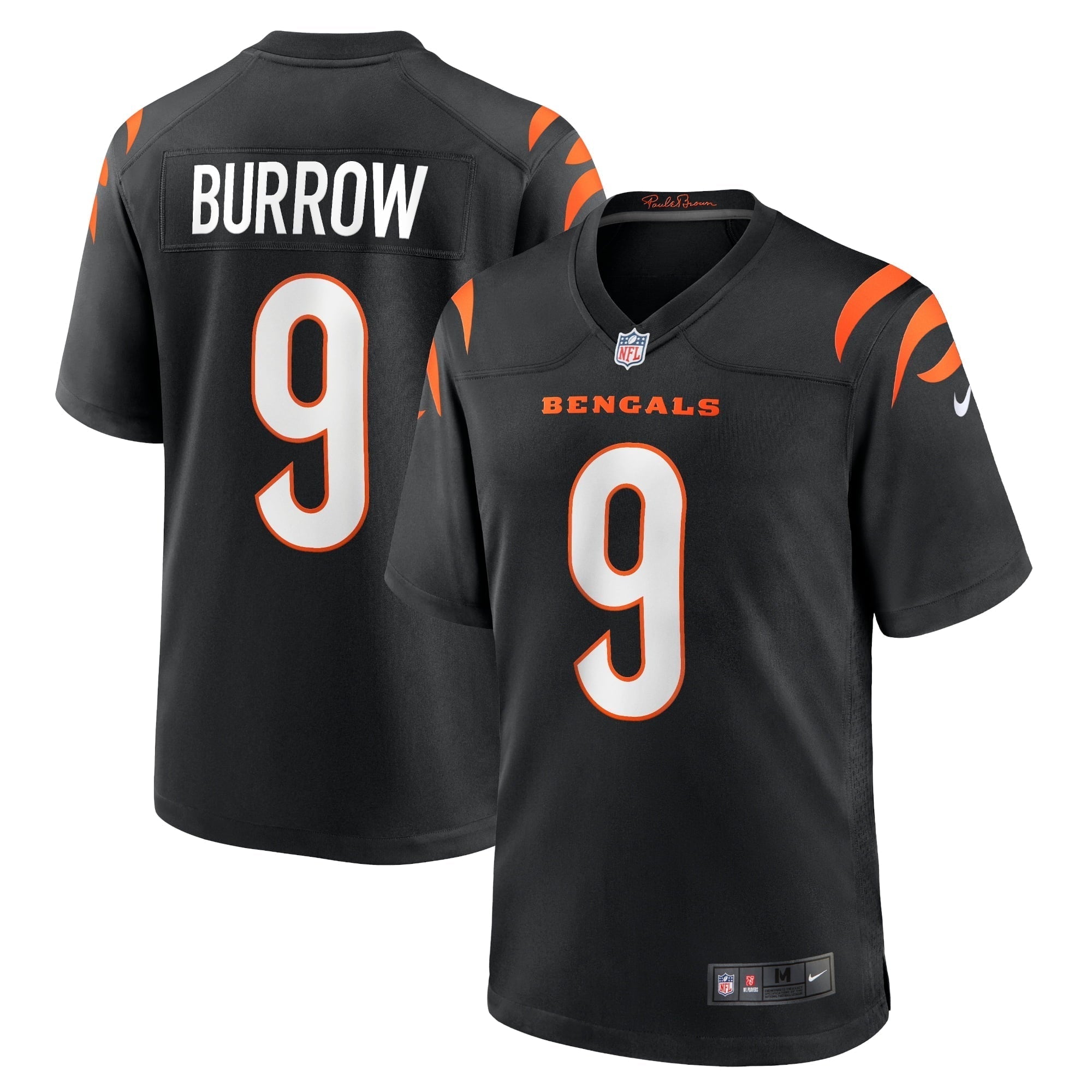 Men s Nike Joe Burrow Black Cincinnati Bengals Player Game Jersey