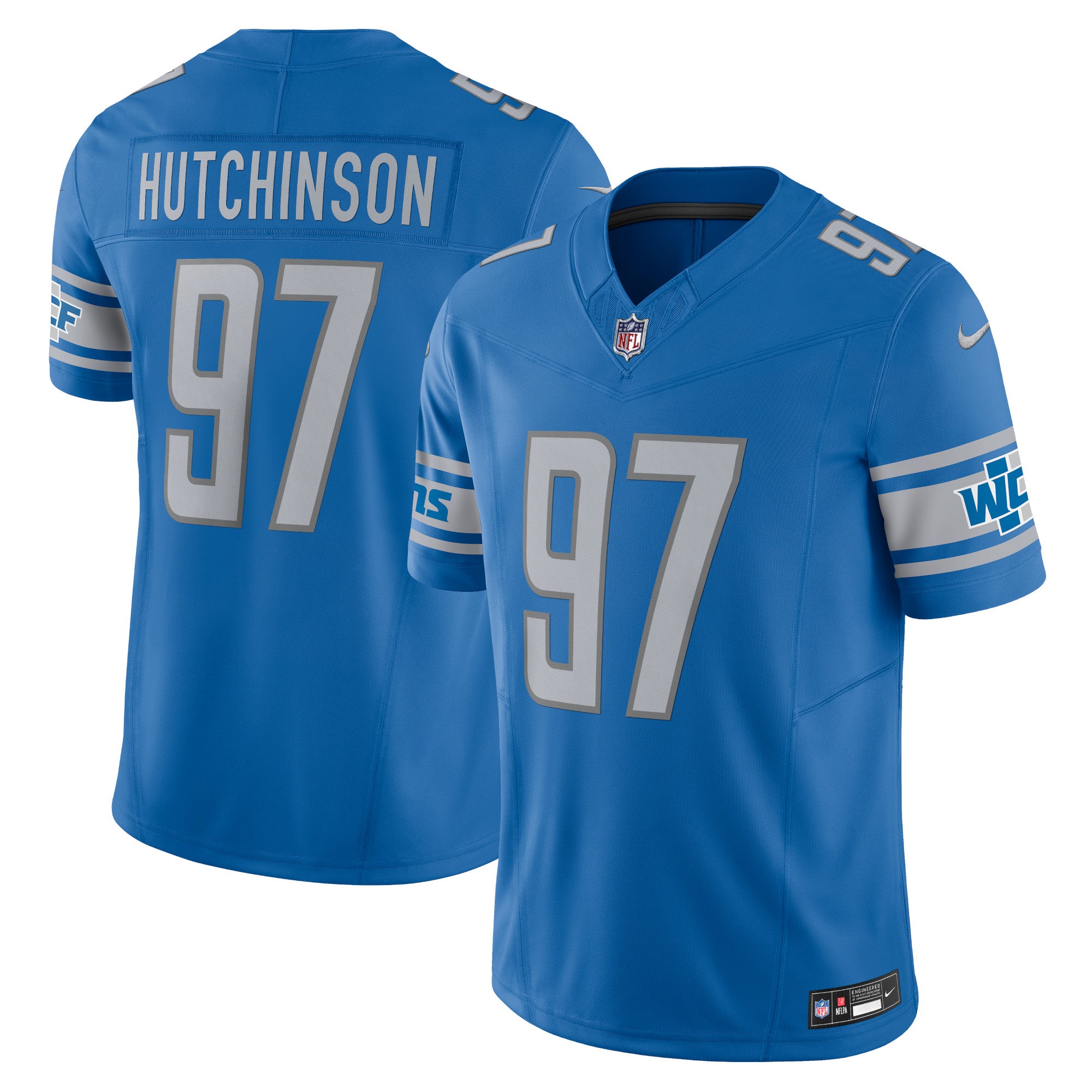 Aidan Hutchinson Detroit Lions Nike Vapor F.U.S.E. Limited Jersey   Blue