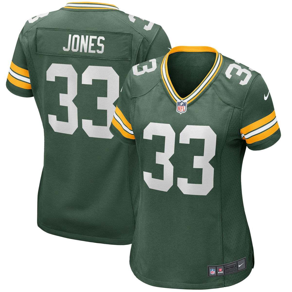 Aaron Jones Green Bay Packers Nike Women s Game Jersey   Green