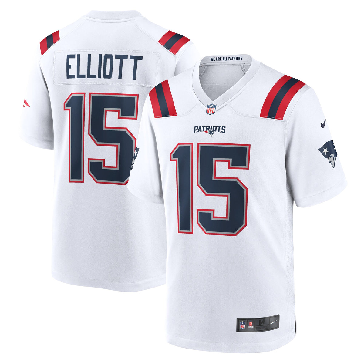 Ezekiel Elliott New England Patriots Nike Game Player Jersey   White