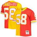 Derrick Thomas Kansas City Chiefs Mitchell   Ness 1994 Split Legacy Replica Jersey   Red/Gold