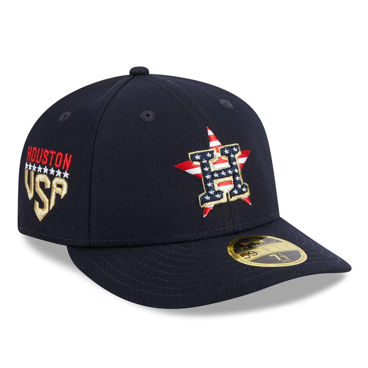 Houston Astros New Era 2023 Fourth of July Low Profile 59FIFTY Fitted Hat - Navy