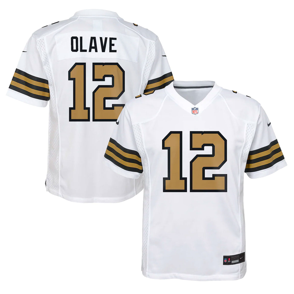 Chris Olave New Orleans Saints Nike Youth Game Jersey   White