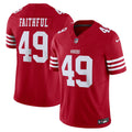 Men s Nike The Faithful Scarlet San Francisco 49ers Vapor F.U.S.E. Limited Jersey