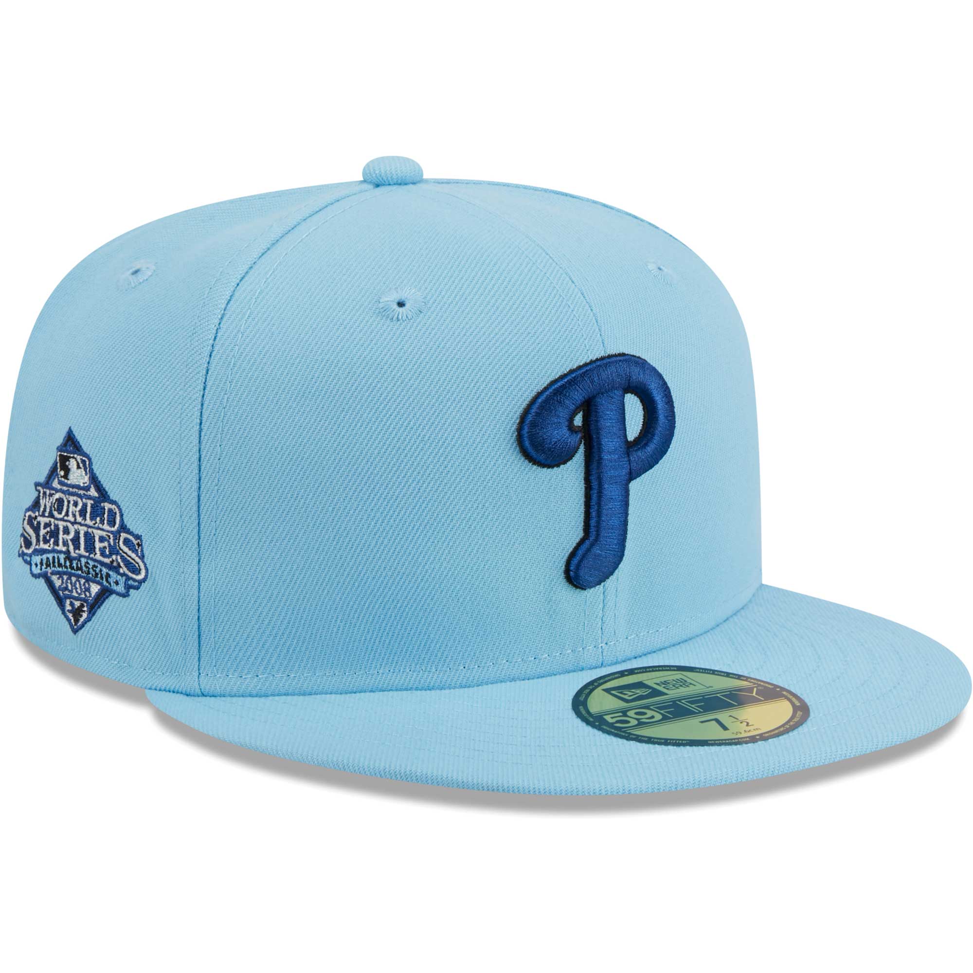 Philadelphia Phillies New Era 59FIFTY Fitted Hat - Light Blue