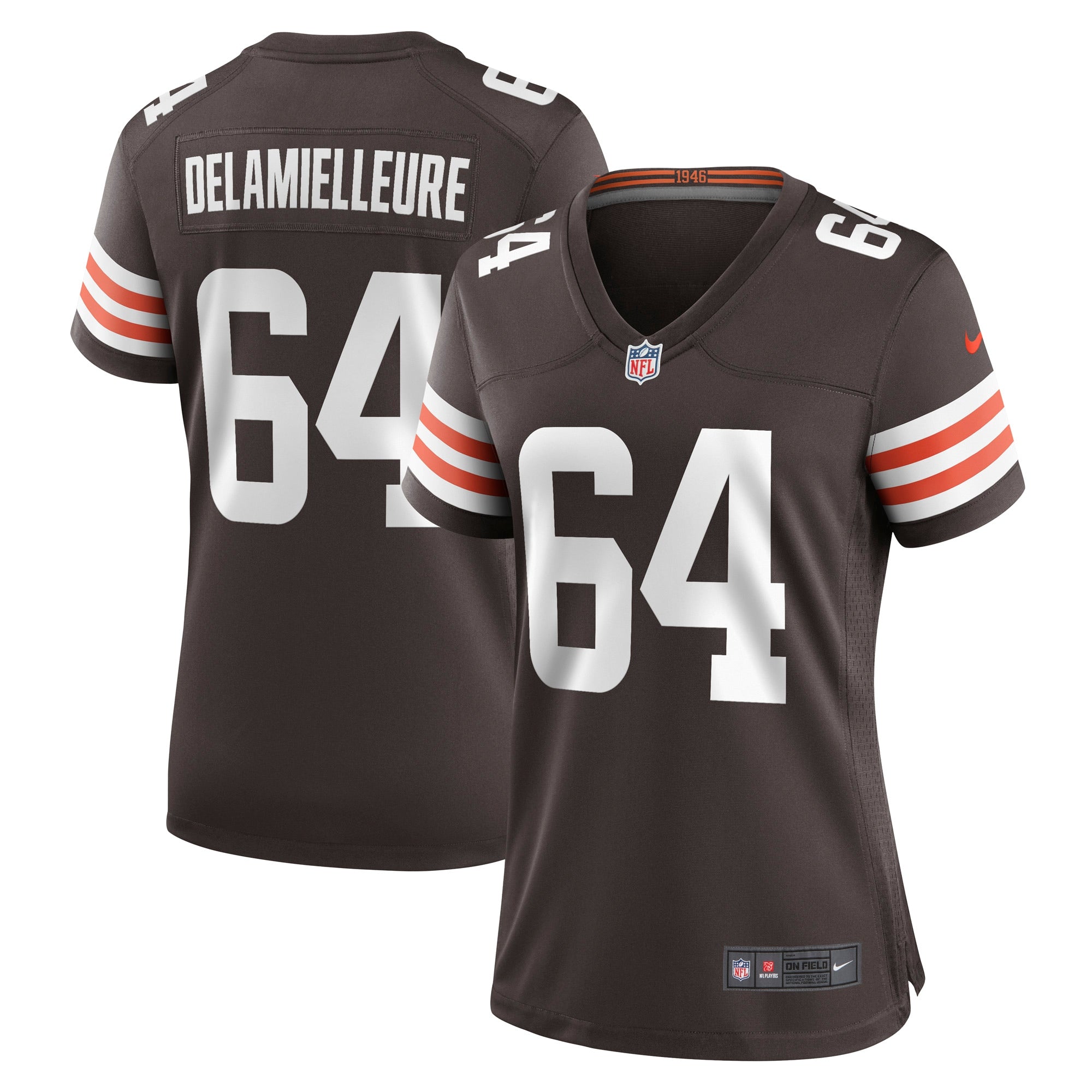 Joe DeLamielleure Cleveland Browns Nike Women s Game Retired Player Jersey   Brown