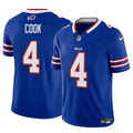 Men s Buffalo Bills James Cook Blue 2023 Vapor Untouchable Limited  Stitched Jerseys