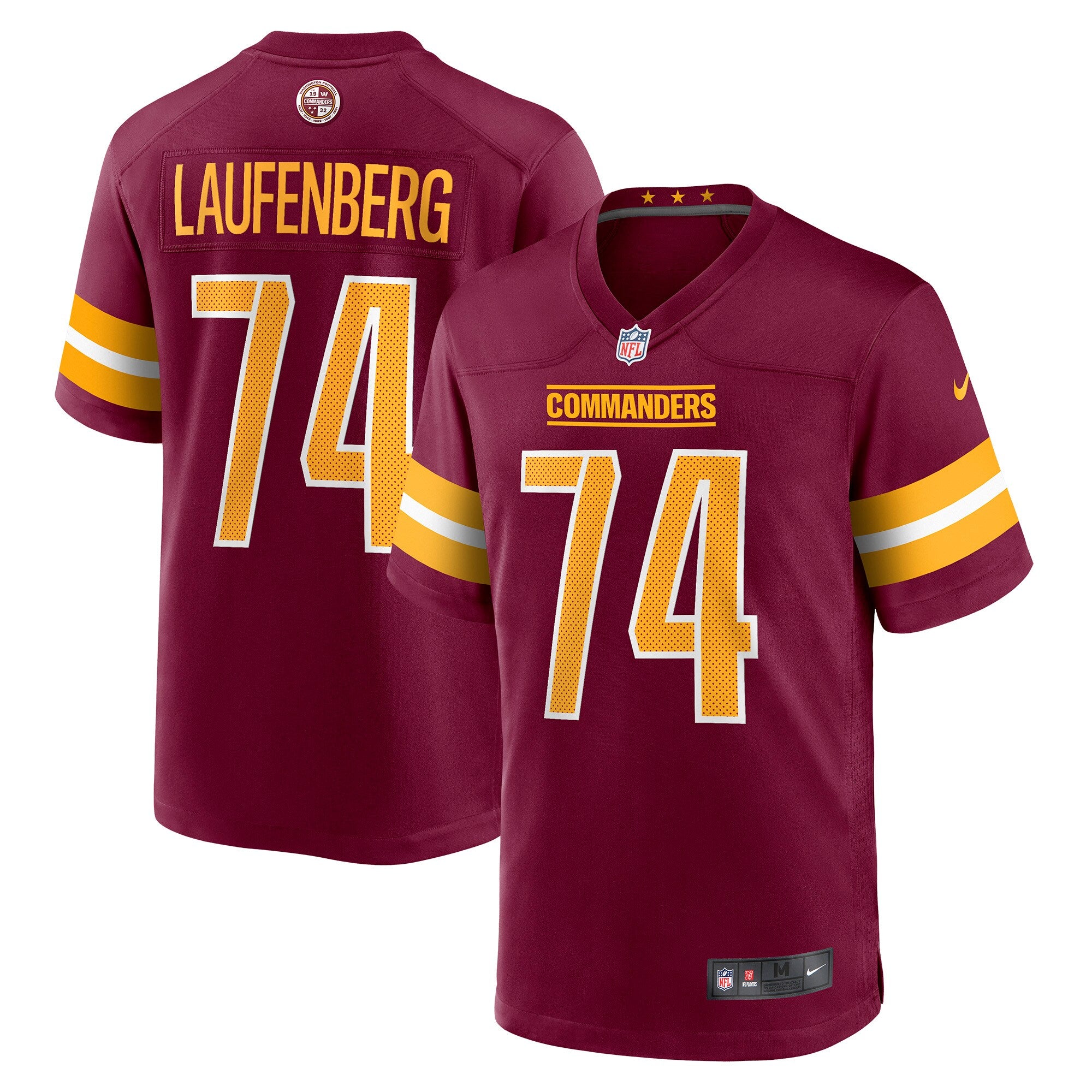 Nolan Laufenberg Washington Commanders Nike Game Jersey   Burgundy