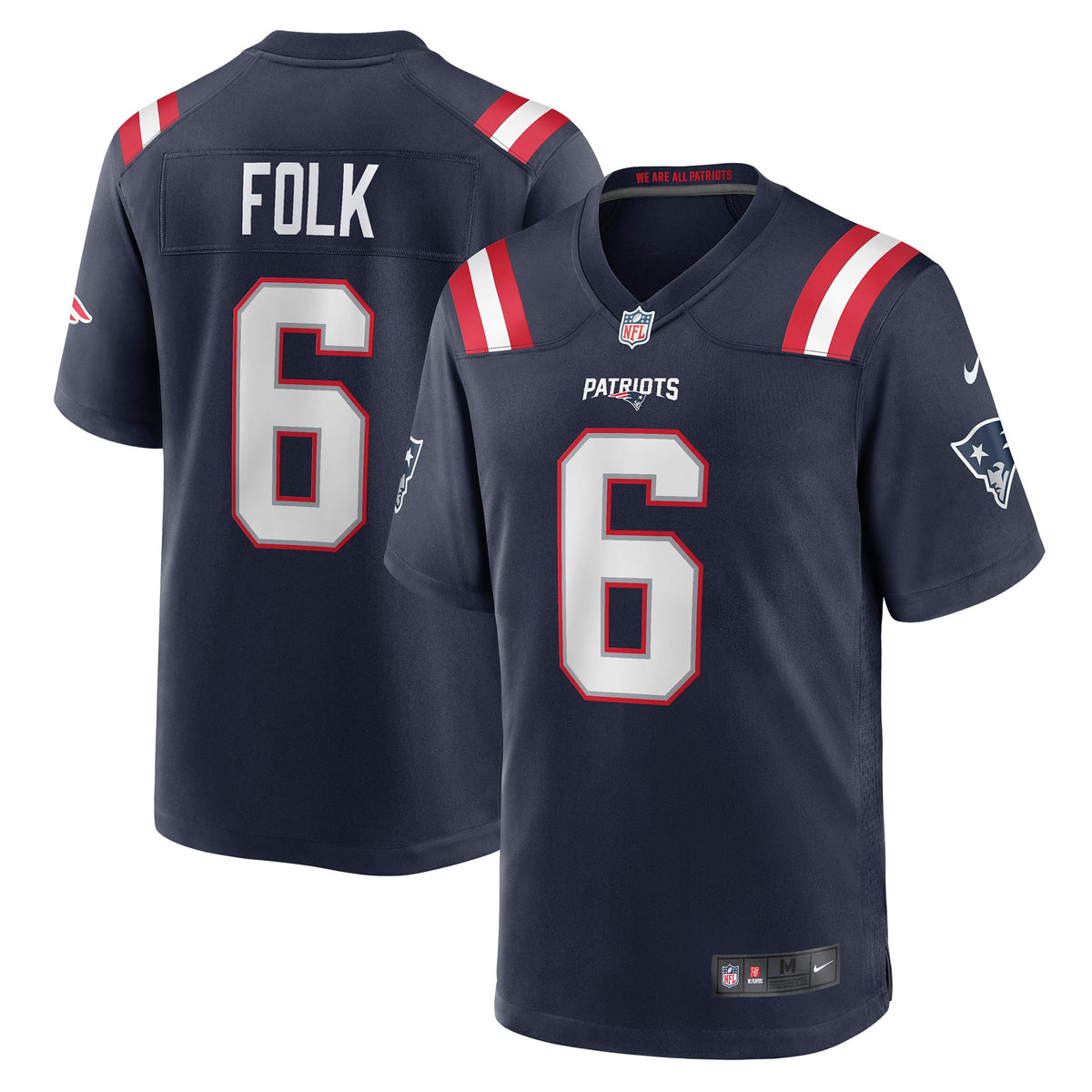 Nick Folk New England Patriots Nike Game Jersey   Navy