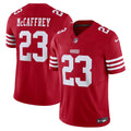 Men s Nike Christian McCaffrey Scarlet San Francisco 49ers Vapor F.U.S.E. Limited Jersey