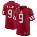 Men s Nike Brayden Willis Scarlet San Francisco 49ers Team Game Jersey