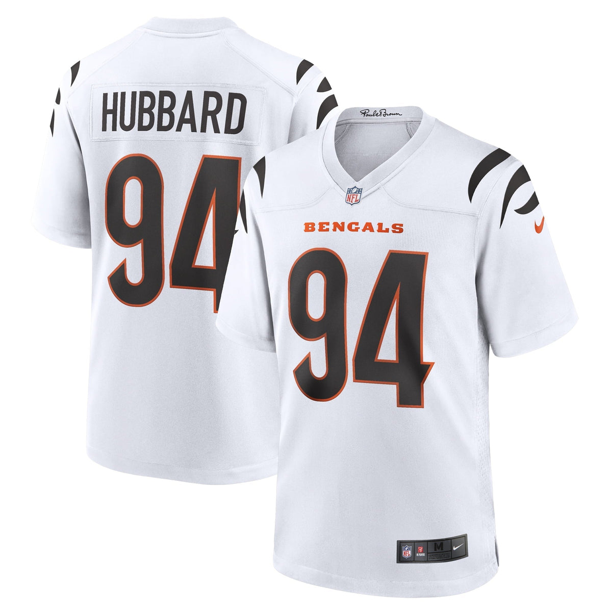 Men s Nike Sam Hubbard White Cincinnati Bengals  Game Jersey