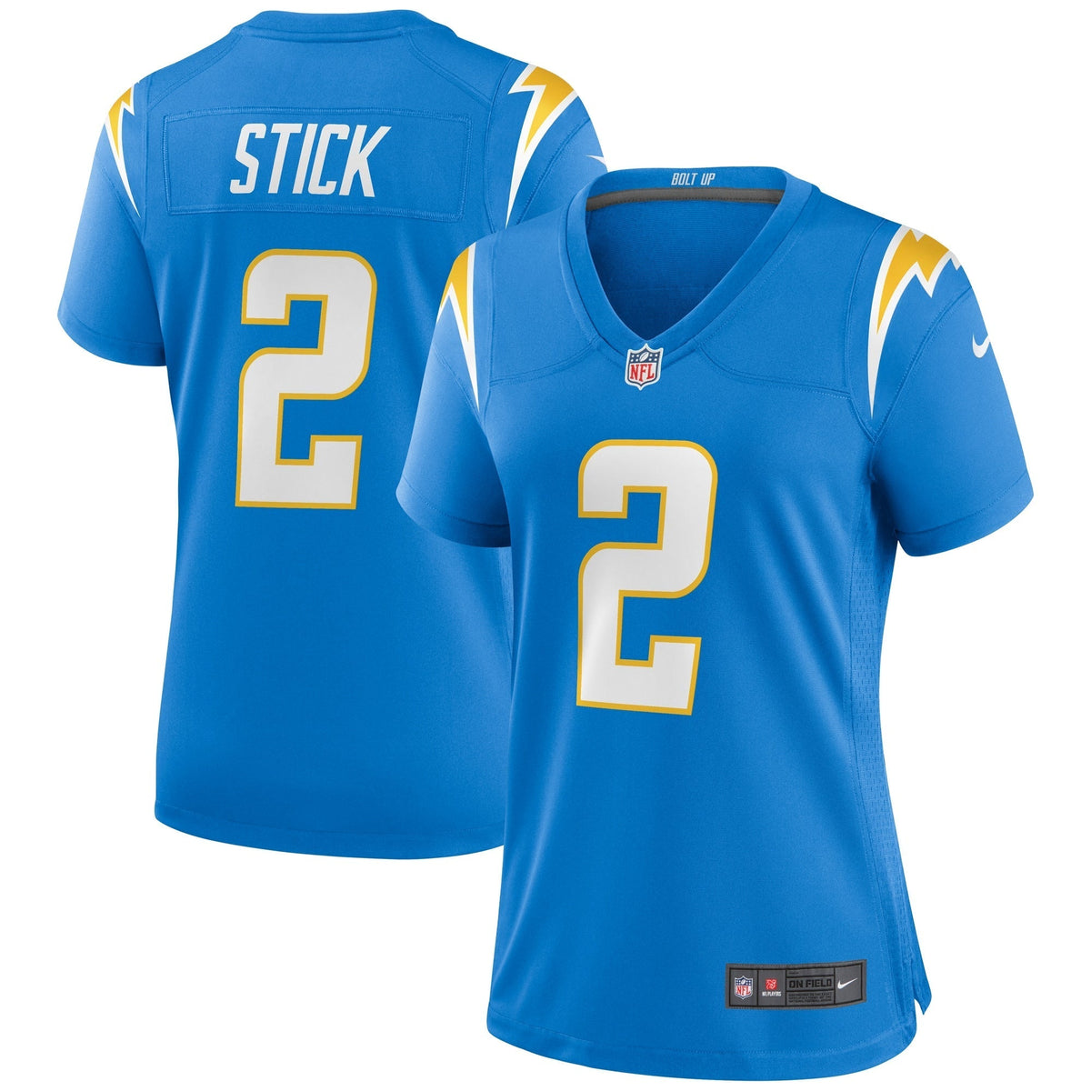 Women s Nike Easton Stick Powder Blue Los Angeles Chargers Game Jersey
