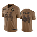 Men s Jacksonville Jaguars Travon Walker 2023 Brown Salute To Service Vapor Untouchable Limited Stitched Jersey