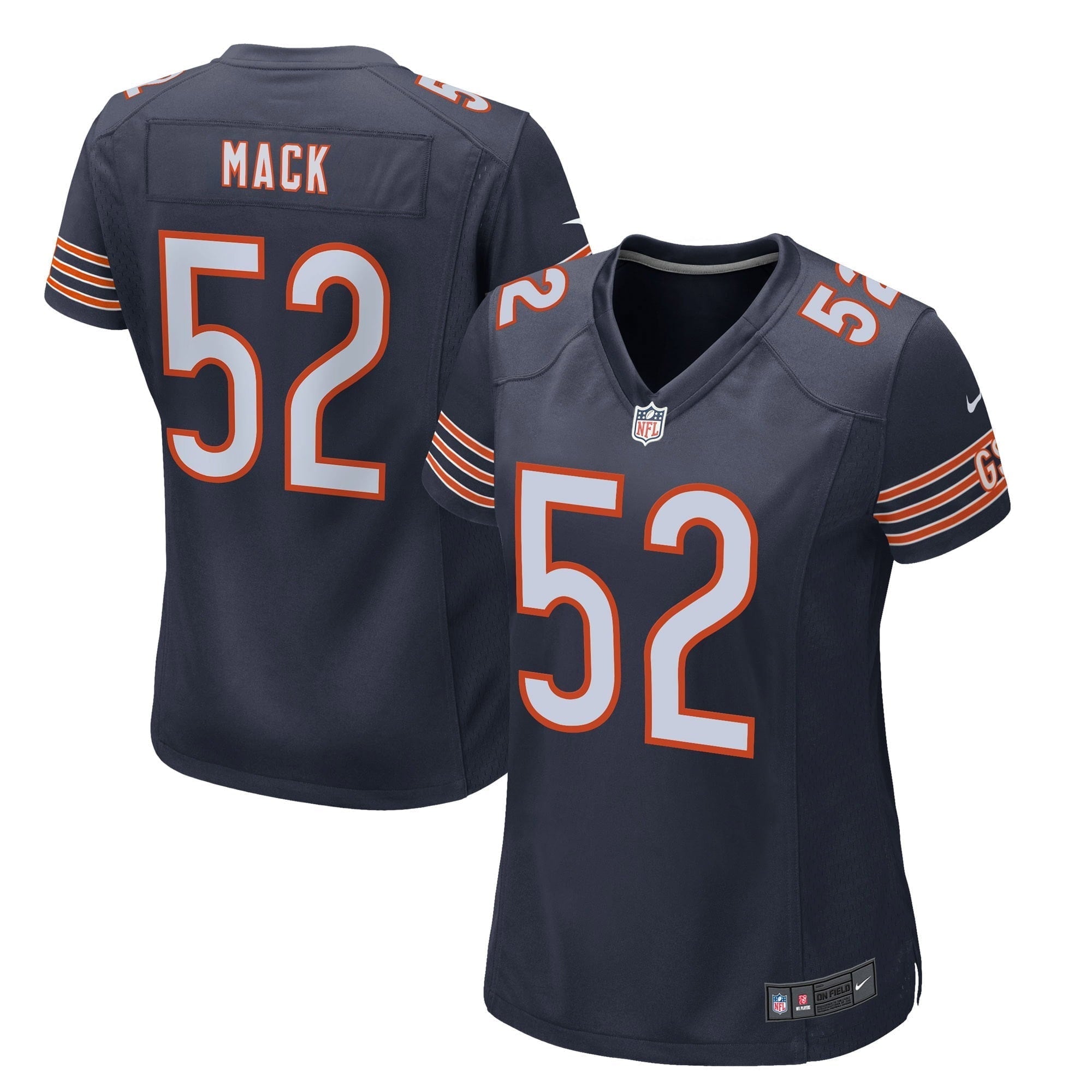 Women s Nike Khalil Mack Navy Chicago Bears Game Player Jersey