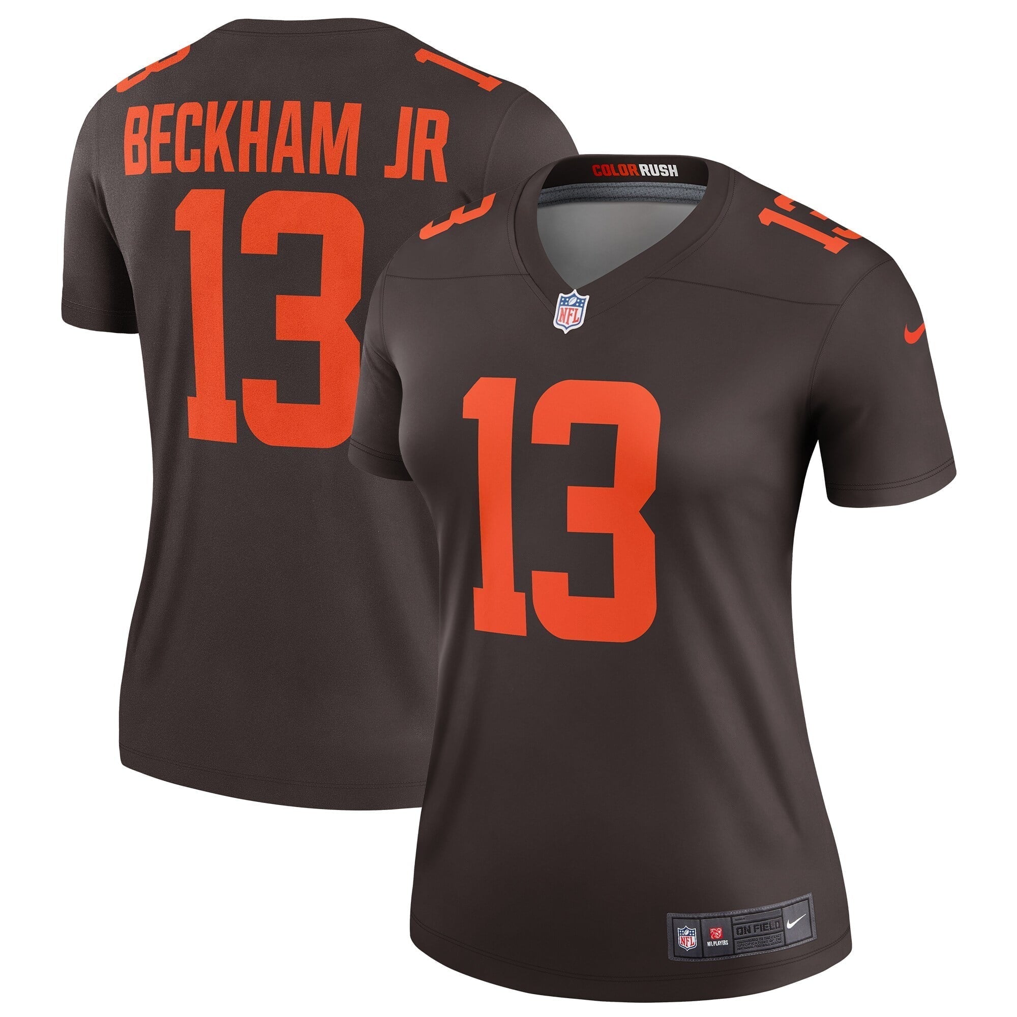 Women s Nike Odell Beckham Jr. Brown Cleveland Browns Alternate Legend Jersey