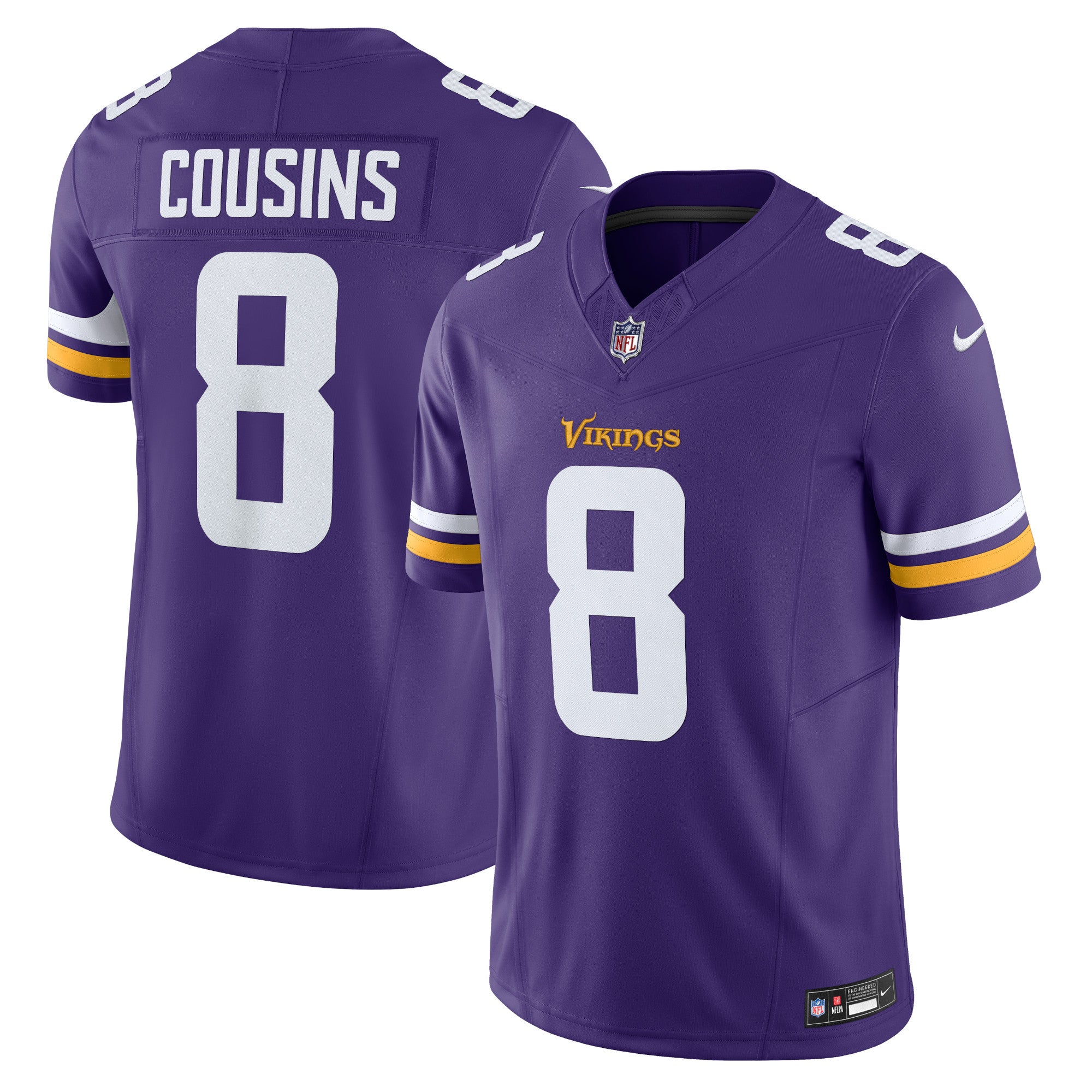Kirk Cousins Minnesota Vikings Nike Vapor F.U.S.E. Limited Jersey   Purple