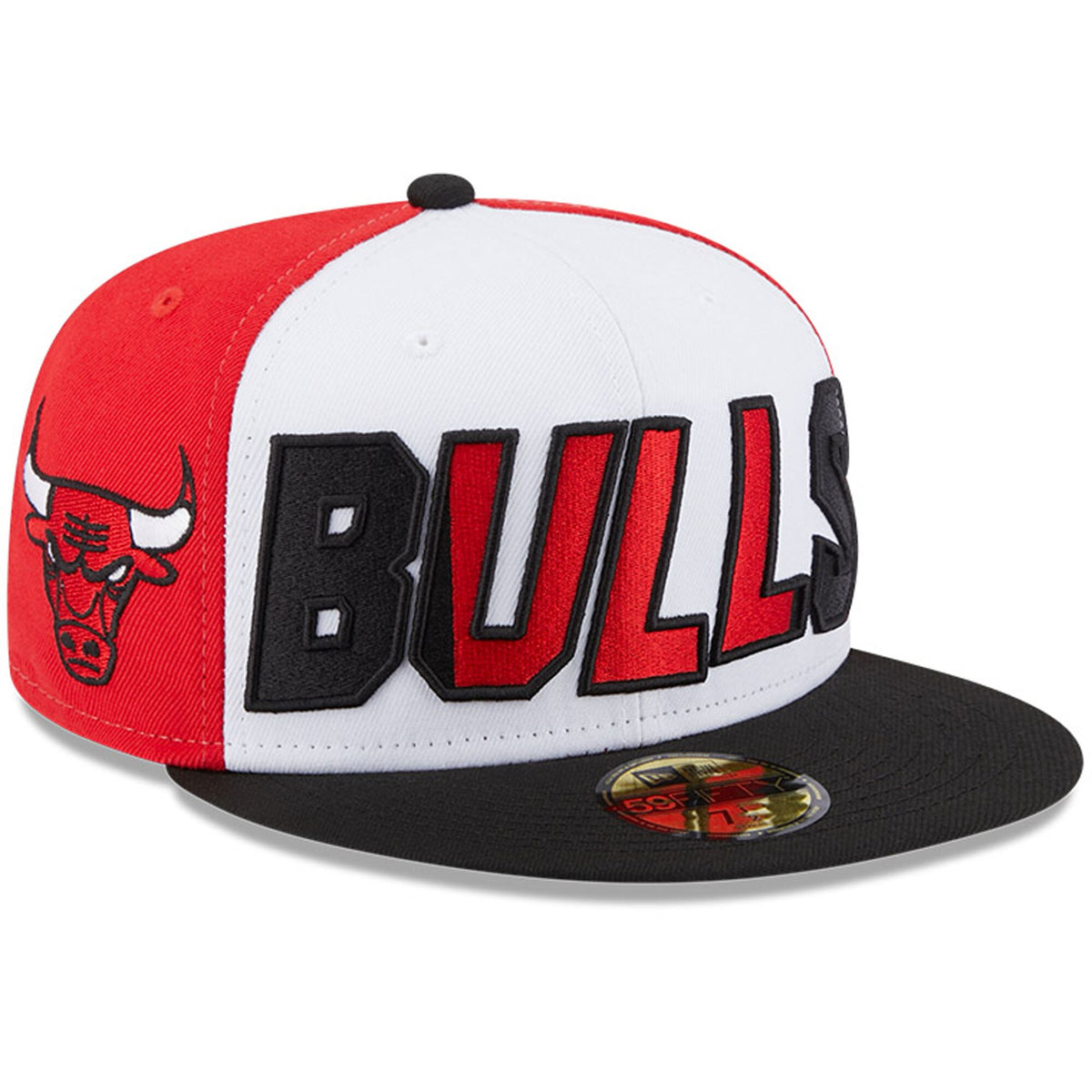 Chicago Bulls New Era Back Half 9FIFTY Fitted Hat - White/Black