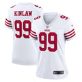 Women s Nike Javon Kinlaw White San Francisco 49ers Player Game Jersey