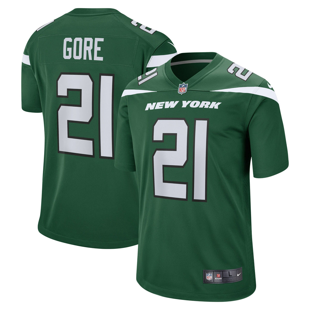Frank Gore New York Jets Nike Team Game Jersey   Gotham Green