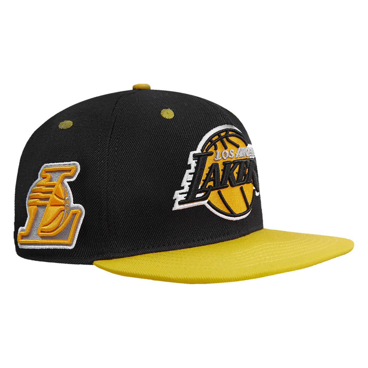 Los Angeles Lakers Pro Standard Sneaker Hook Snapback Hat - Black/Yellow