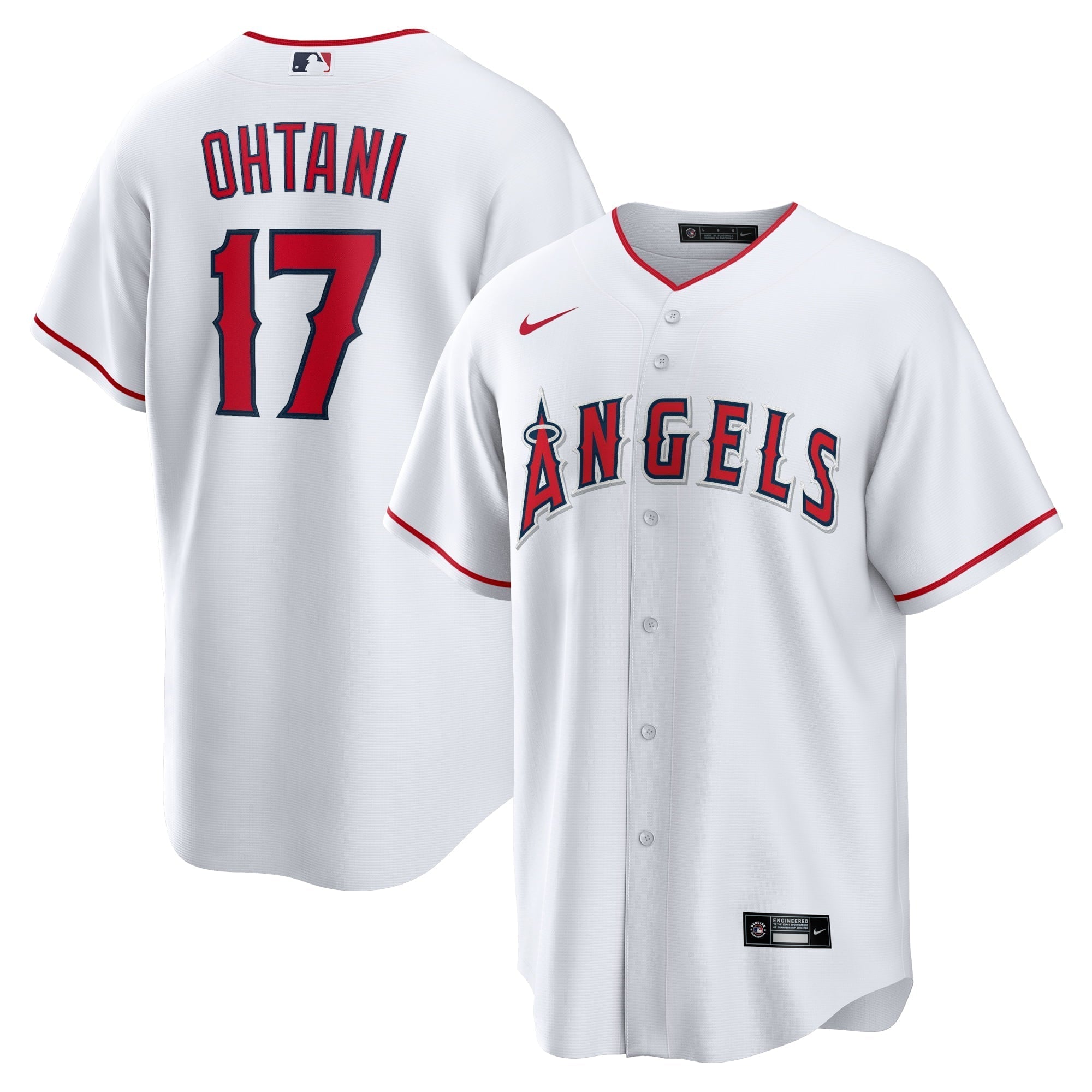 Men's Nike Shohei Ohtani White Los Angeles Angels Home Replica Player Name Jersey