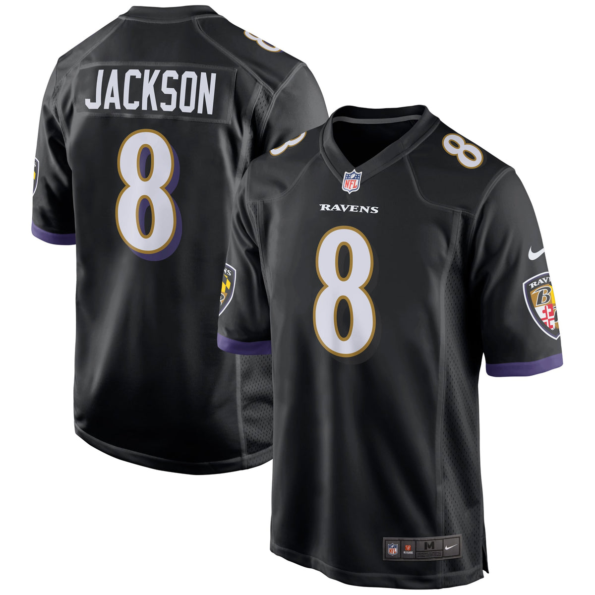 Lamar Jackson Baltimore Ravens Nike Game Jersey   Black