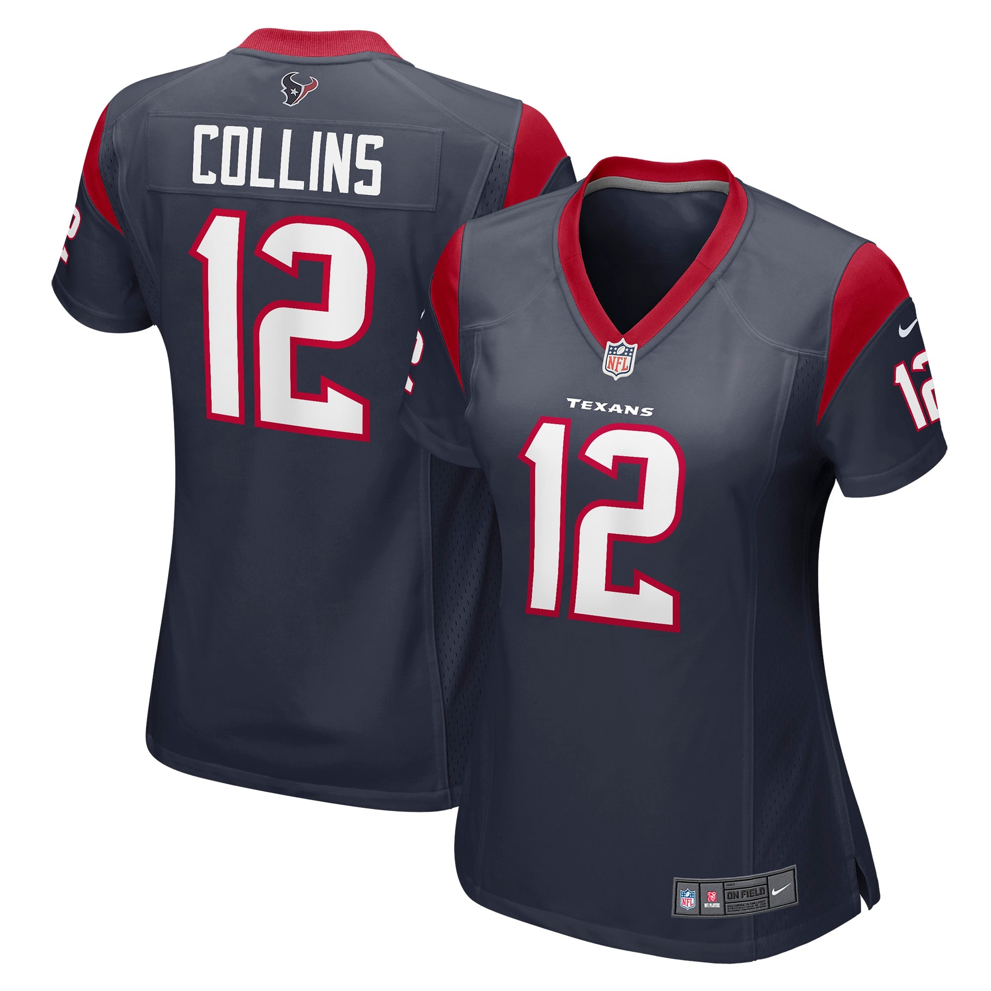 Nico Collins Houston Texans Nike Women s Game Jersey   Navy