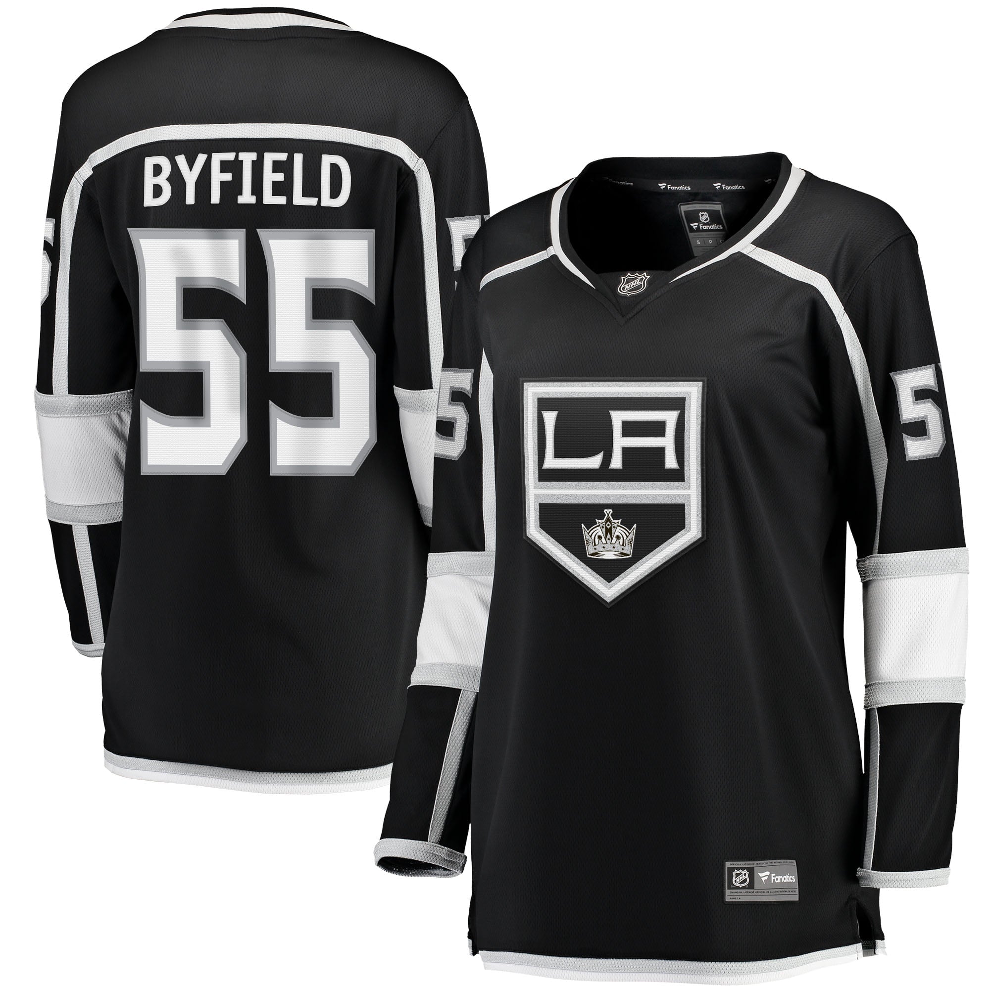Women's Fanatics Branded Quinton Byfield Black Los Angeles Kings Home Team Breakaway Player Jersey