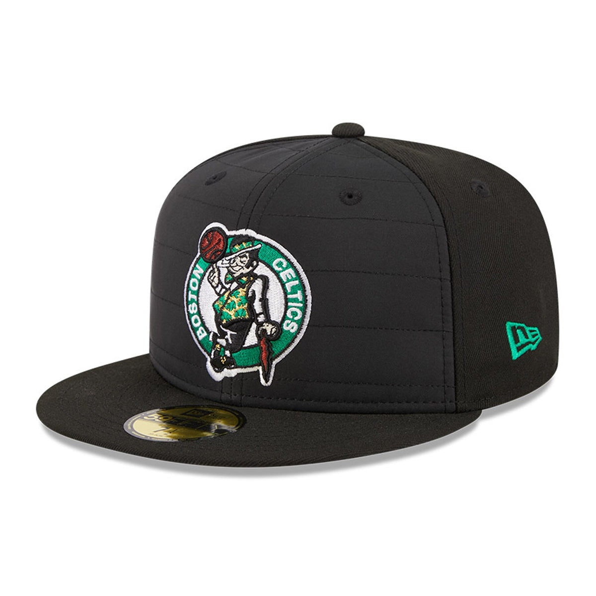 Boston Celtics New Era Quilted 59FIFTY Fitted Hat - Black