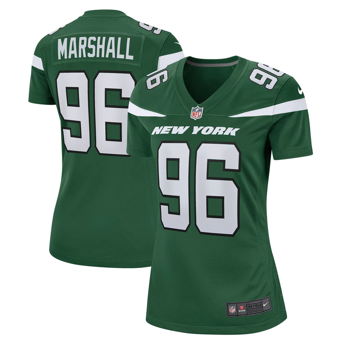 Women s Nike Jonathan Marshall Gotham Green New York Jets Game Jersey