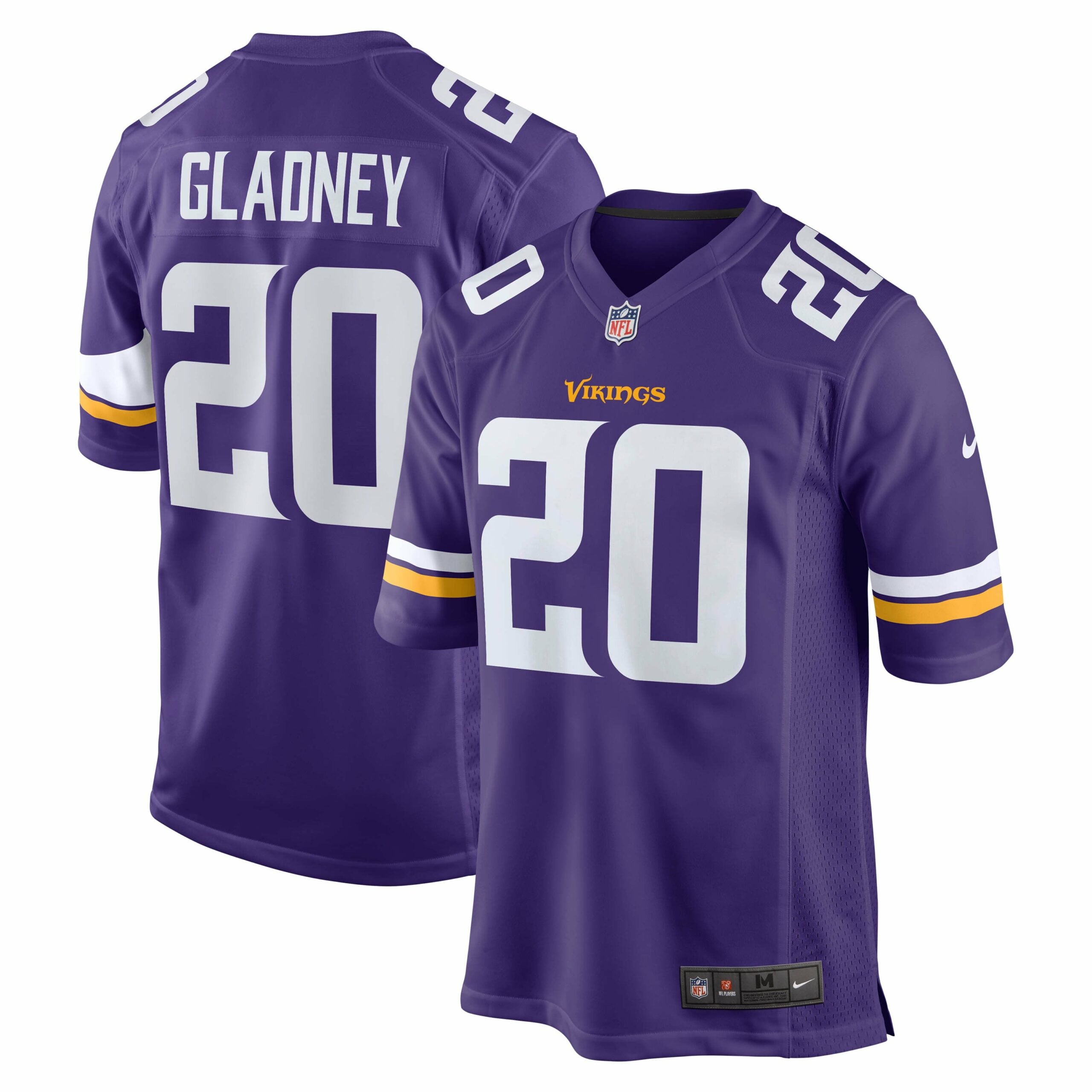 Men s Nike Jeff Gladney Purple Minnesota Vikings Game Jersey