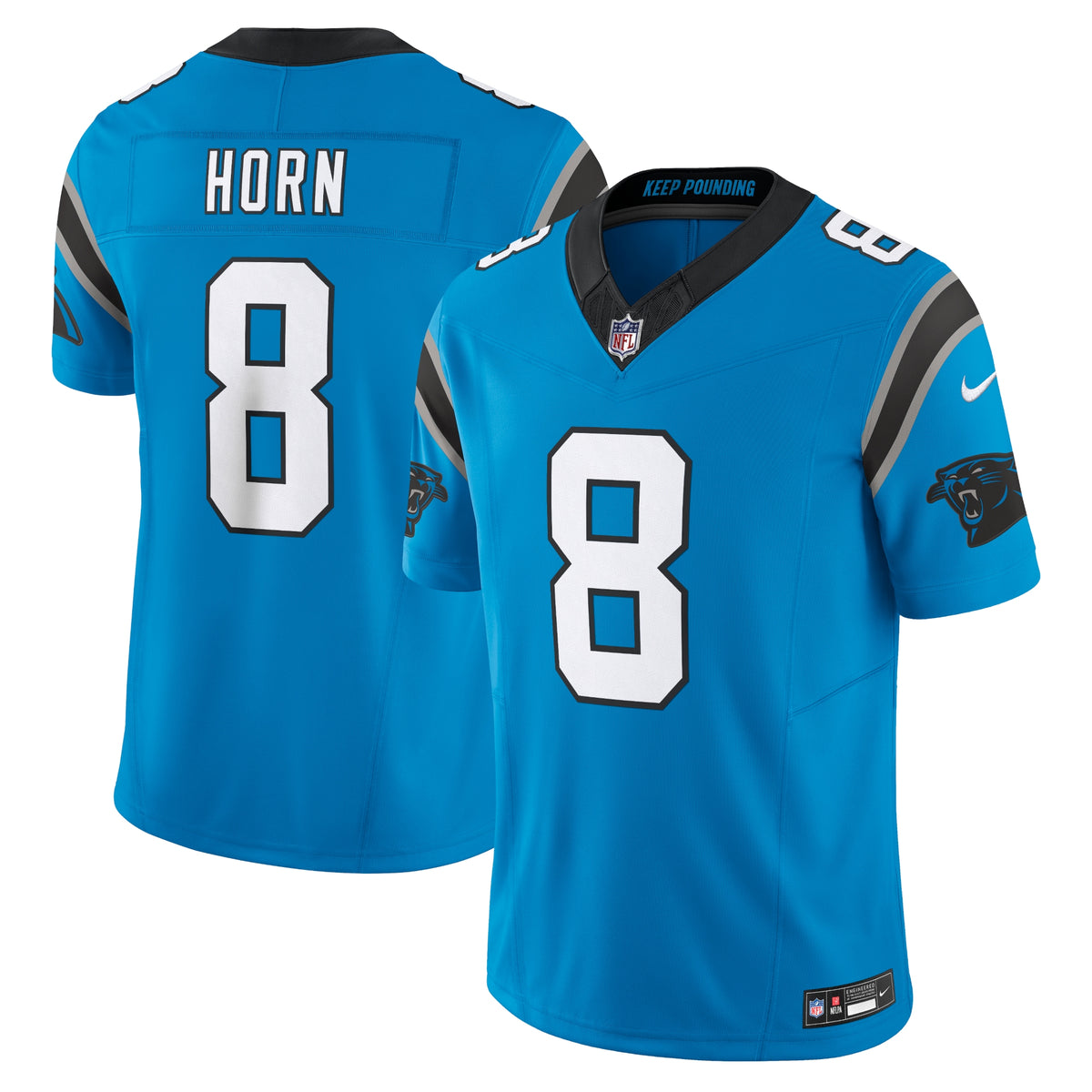 Jaycee Horn Carolina Panthers Nike Vapor F.U.S.E. Limited Jersey   Blue