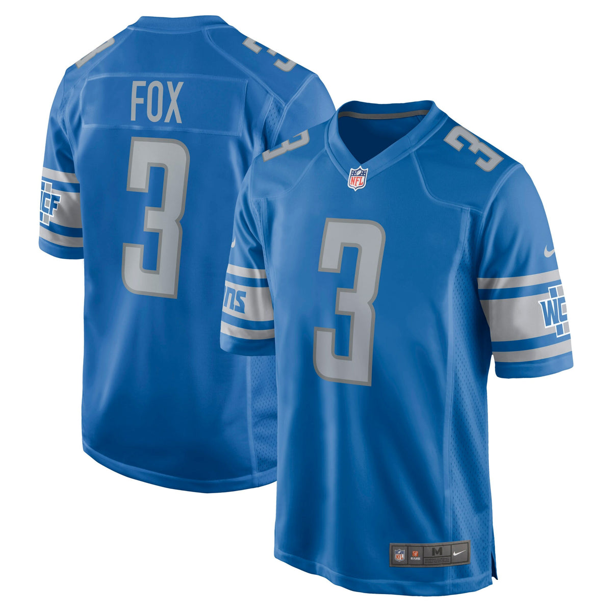 Jack Fox Detroit Lions Nike Game Jersey   Blue