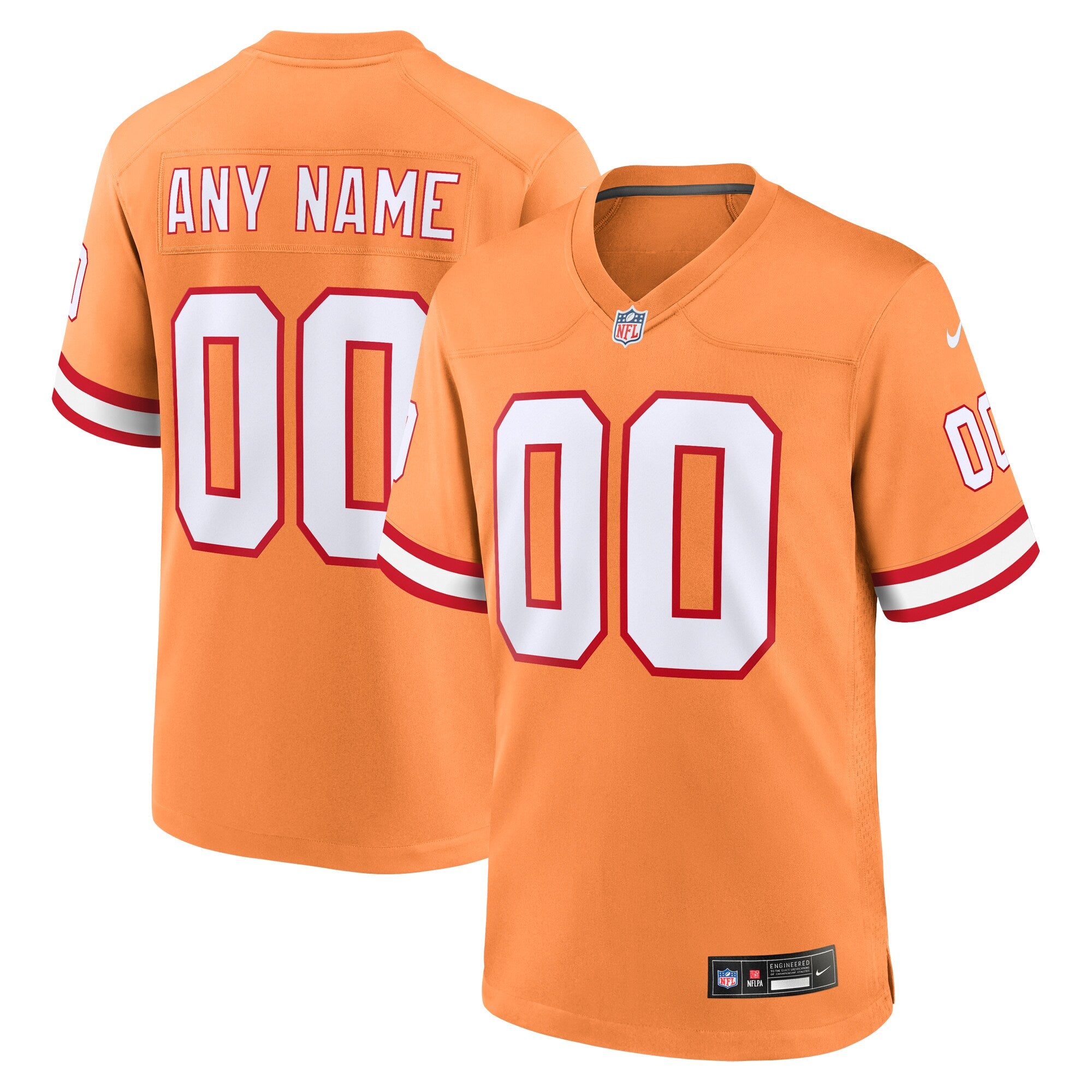 Tampa Bay Buccaneers Nike Custom Throwback Game Jersey   Orange