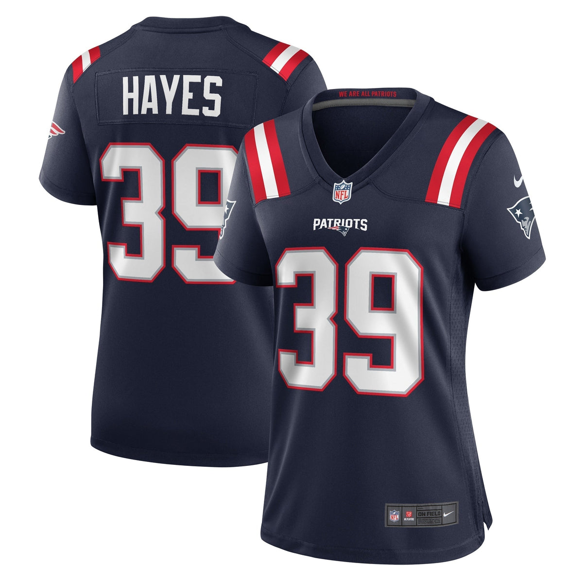 Women s Nike Tae Hayes Navy New England Patriots Home Game Player Jersey