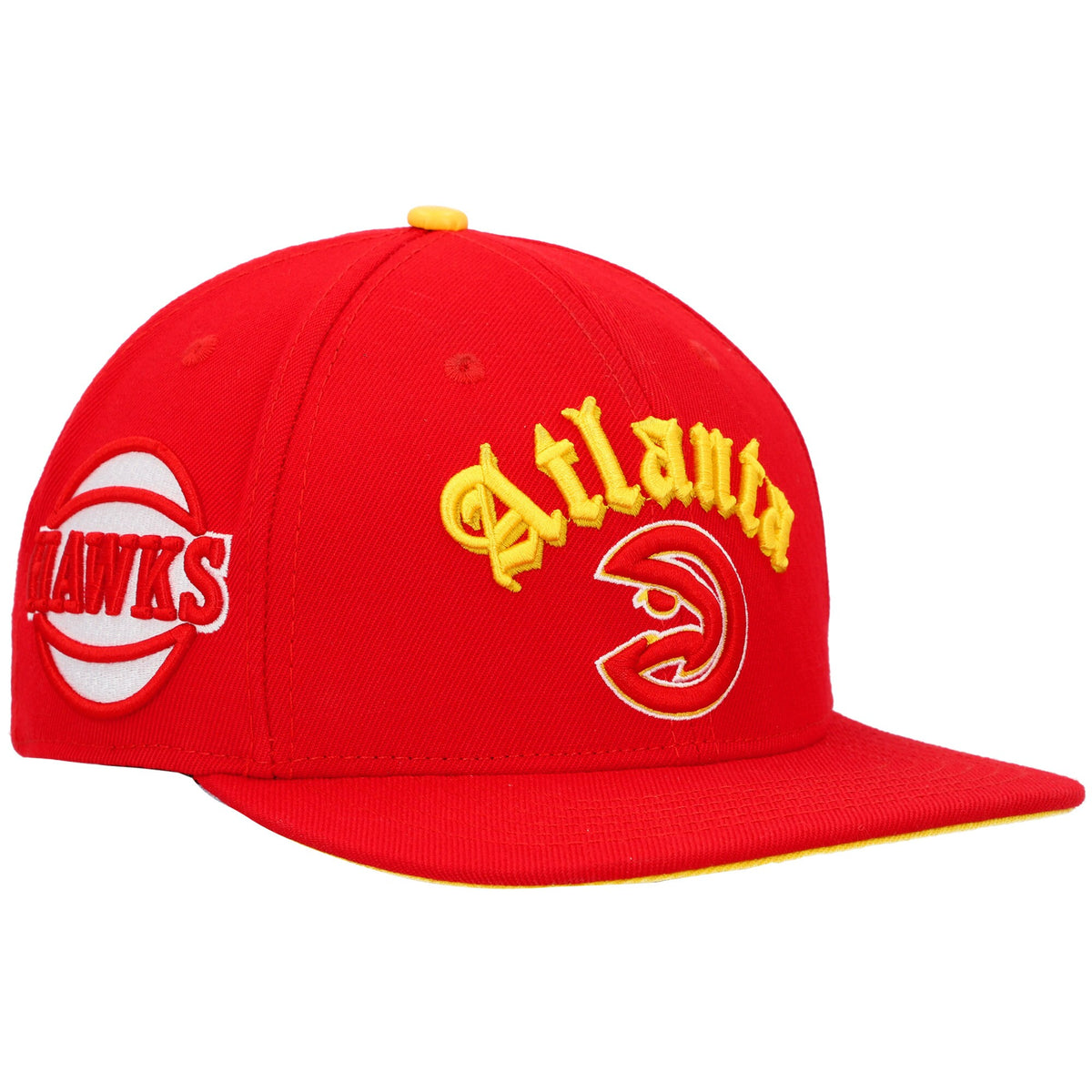 Atlanta Hawks, NBA Jerseys Pro Standard Old English Snapback Hat - Red