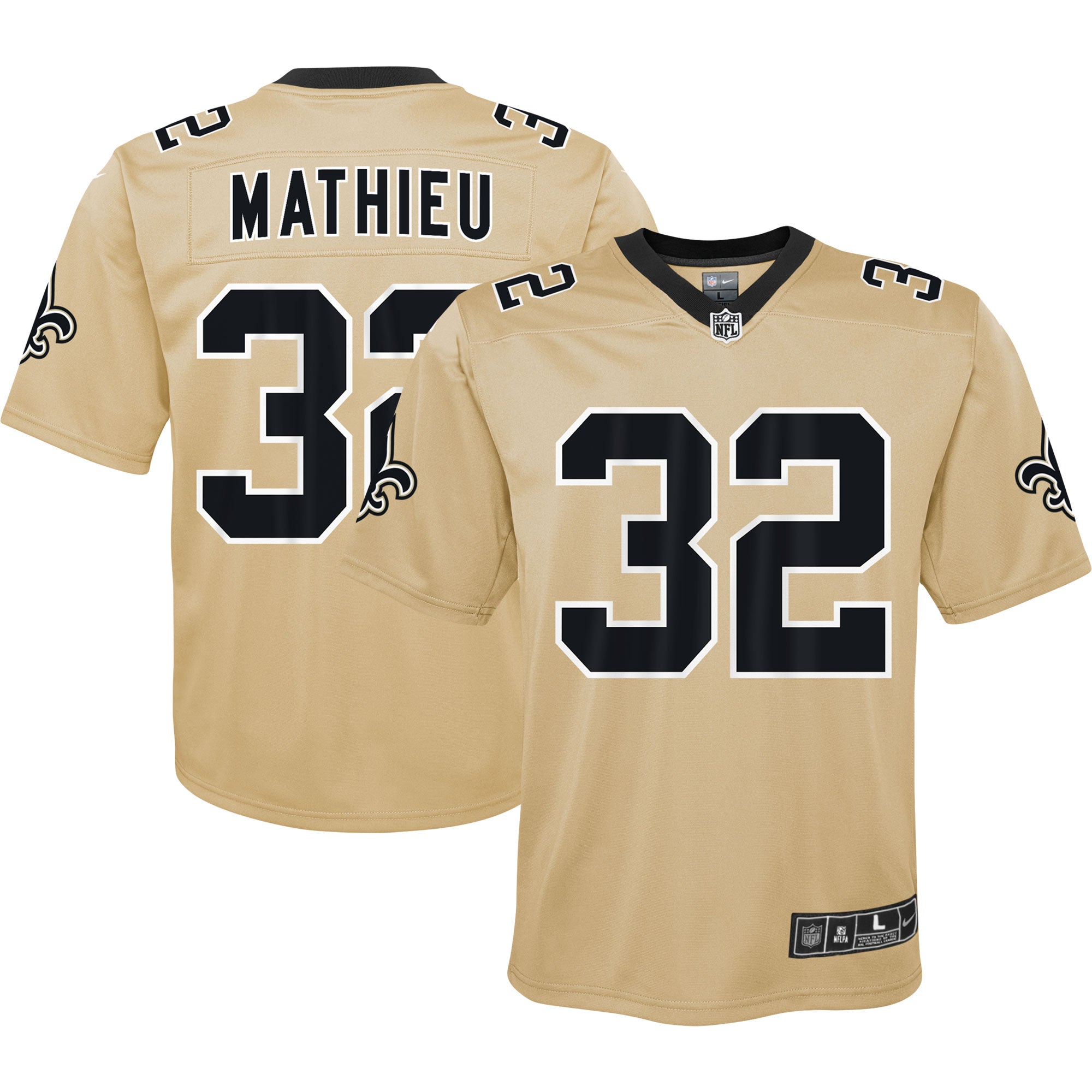 Tyrann Mathieu New Orleans Saints Nike Youth Inverted Game Jersey   Gold