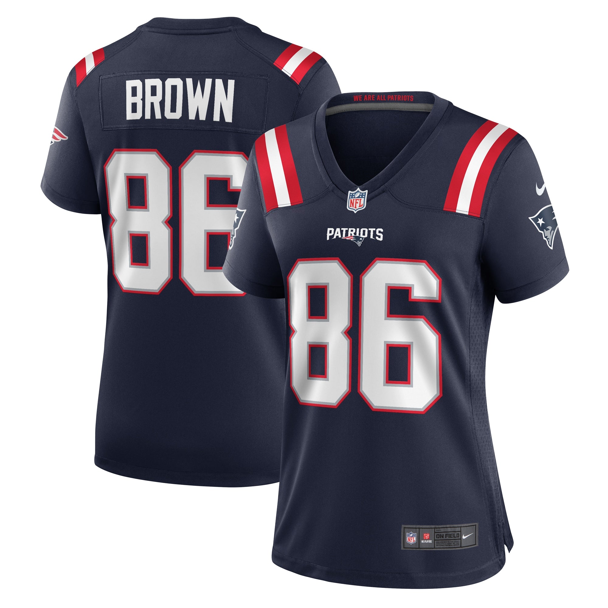 Pharaoh Brown New England Patriots Nike Women s Team Game Jersey    Navy