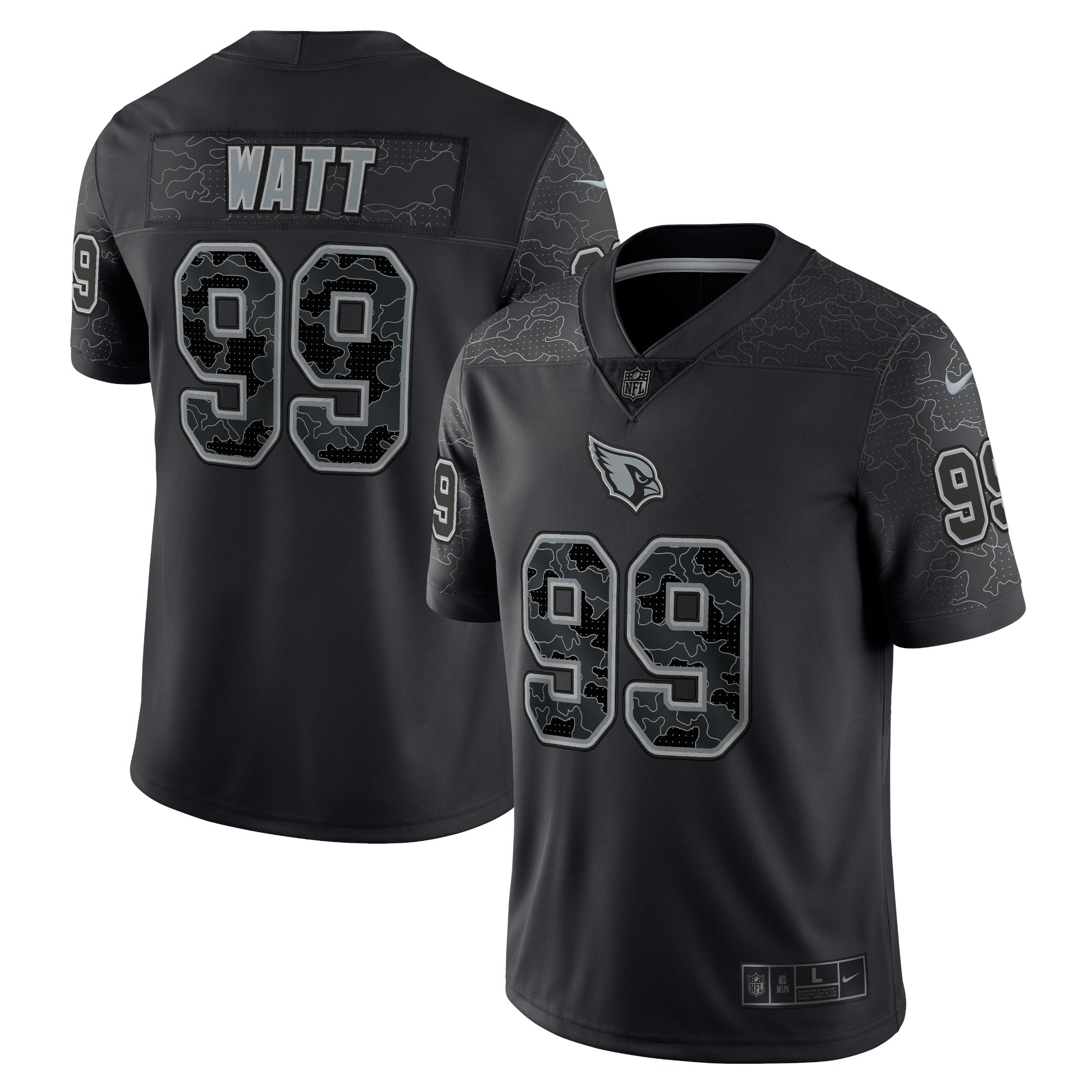 J.J. Watt Arizona Cardinals Nike RFLCTV Limited Jersey   Black
